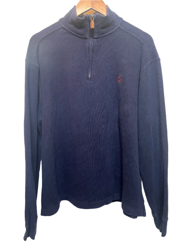 Polo Ralph Lauren Navy Quarter Zip (Size L)