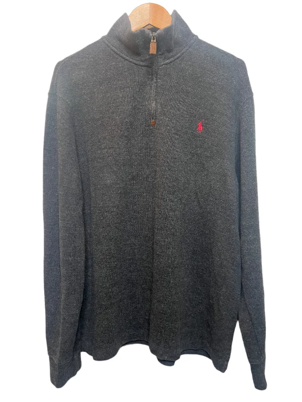 Polo Ralph Lauren Mens Grey Quarter Zip (Size L)