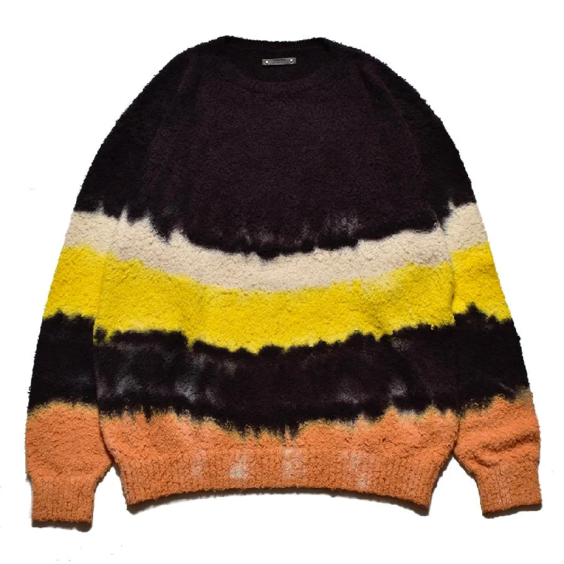 Shaggy Cotton Knit Bleeding Pullover