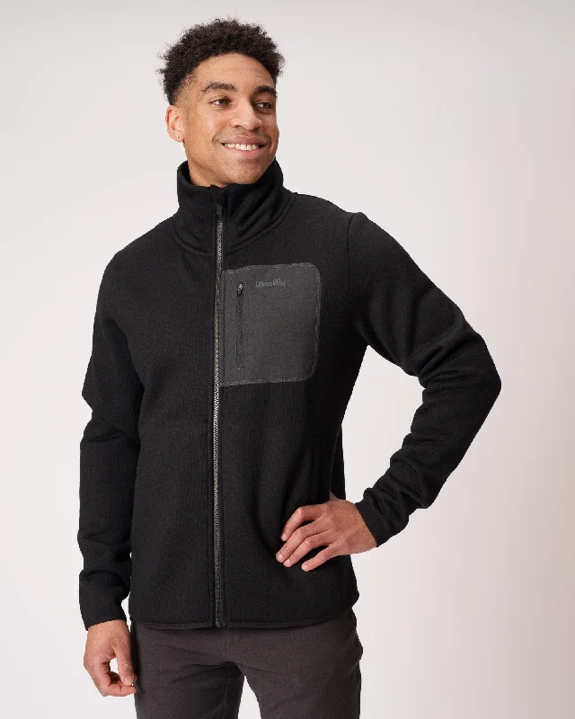 Merino Fleece Zip Crew