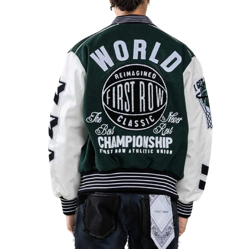 FIRST ROW: Best Never Rest Varsity Jacket FRJ0050