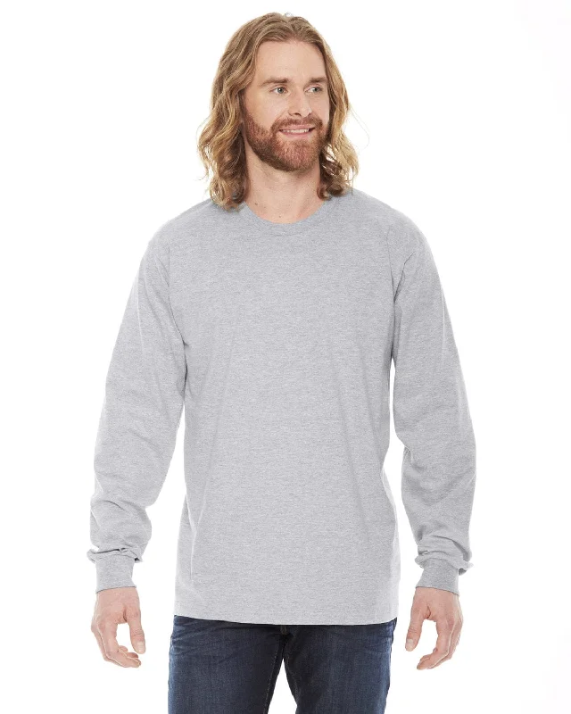 American Apparel Unisex Fine Jersey Long Sleeve T-Shirt | Heather Grey