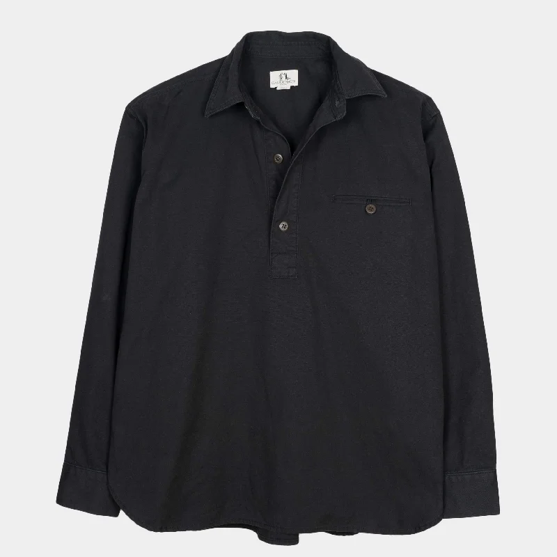 Washed Cotton Gardening Smock No. 2 in Black