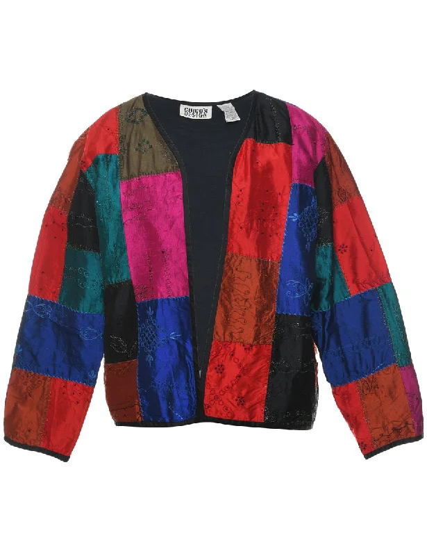 Patchwork Multi-Colour Tapestry Jacket - L