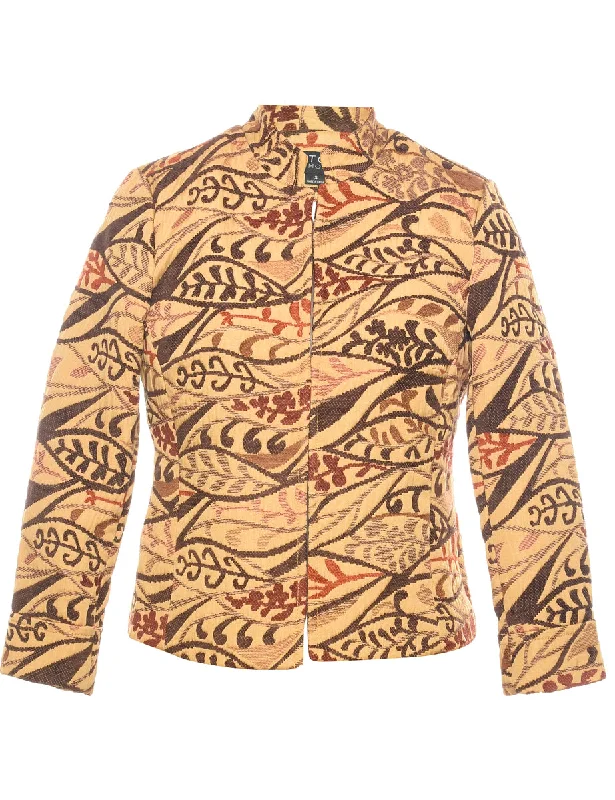 Patterned Tapestry Jacket - S