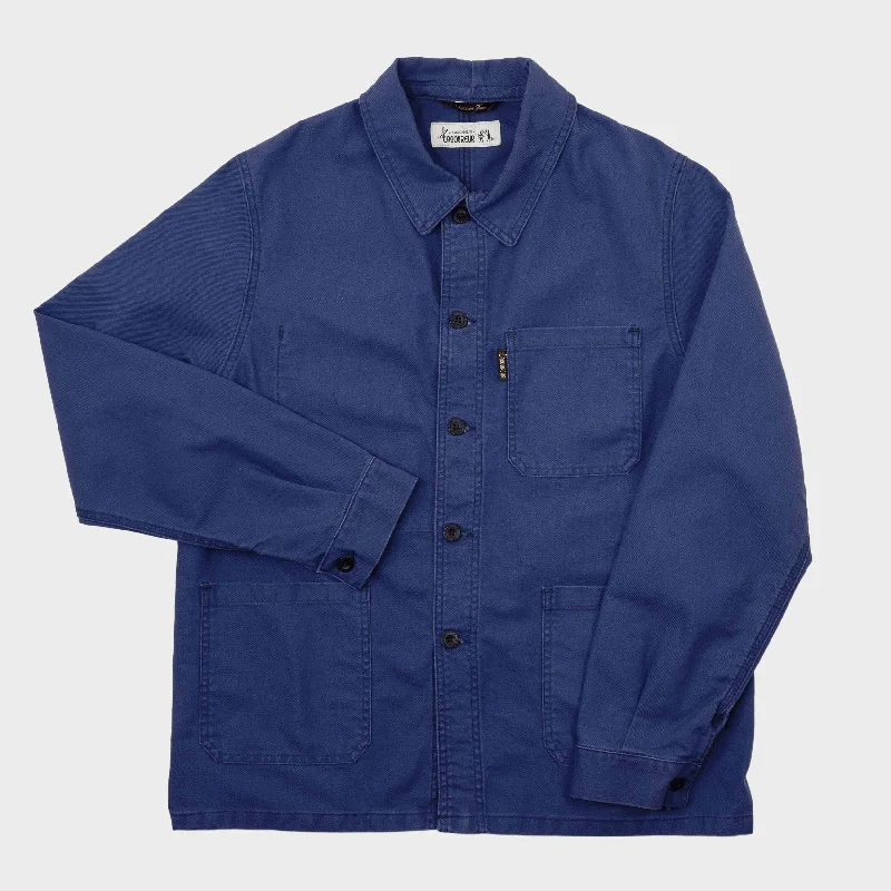 Le Laboureur x Gardenheir French Cotton Work Jacket in Stonewashed Navy