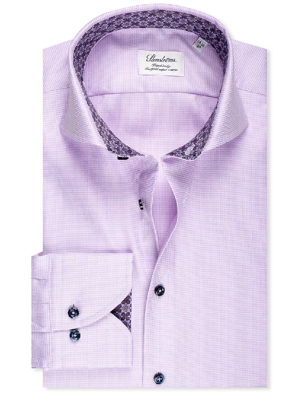 Fitted Contrast Shirt Purple