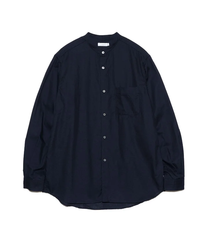 Band Collar Panama Shirt