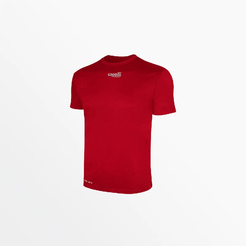 MEN'S BASICS CREW NECK POLY TEE