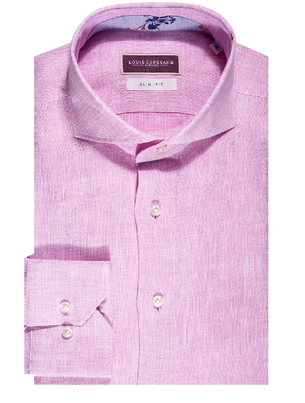 Yukon Linen Slim Fit Shirt Pink