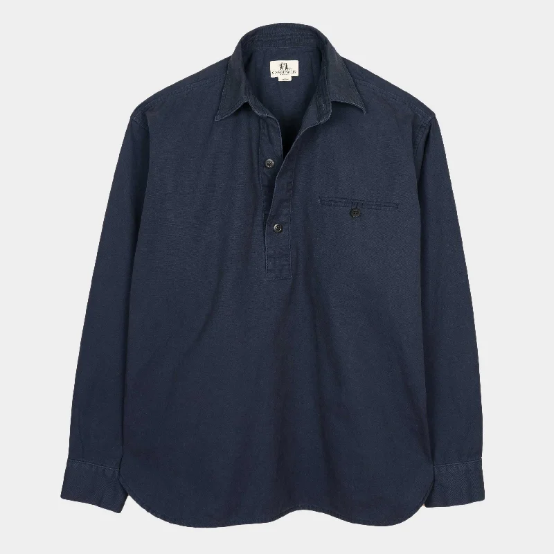 Washed Cotton Gardening Smock No. 2 in navy