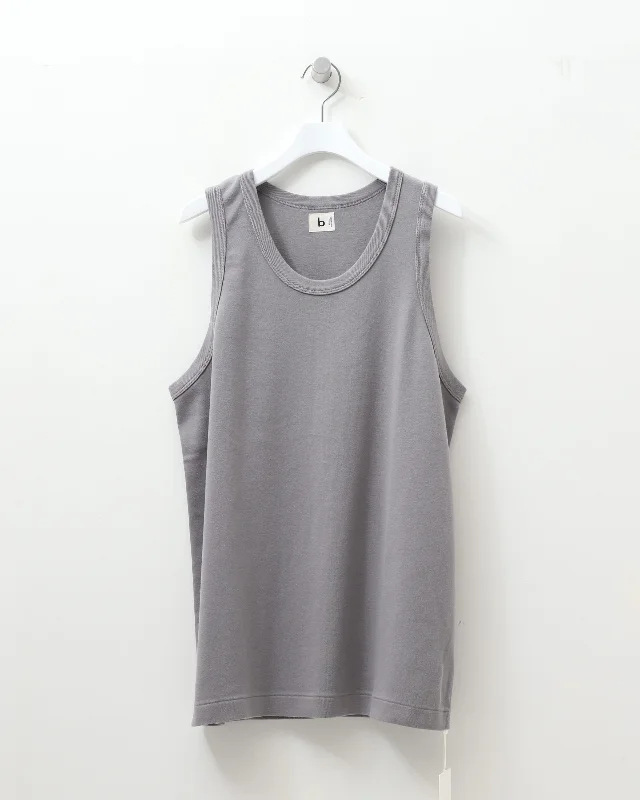 Classic Rib-fit Tank top SILVERGREY