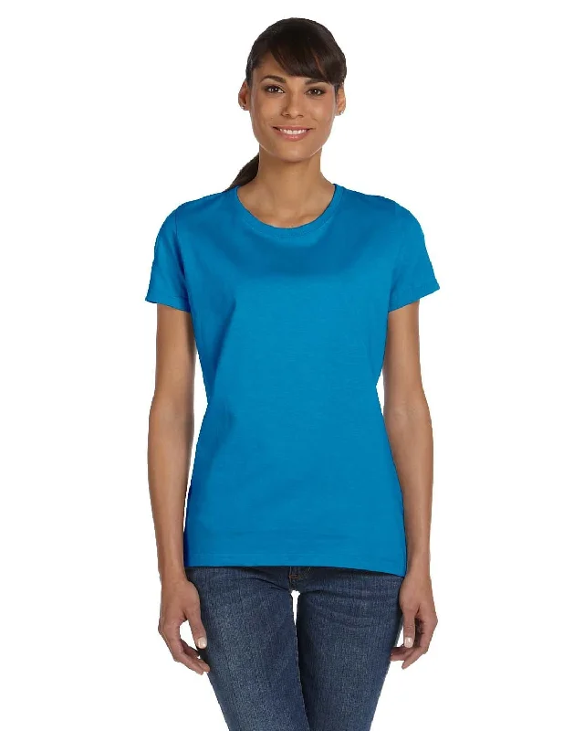 Fruit of the Loom Ladies Heavy Cotton T-Shirt | Pacific Blue