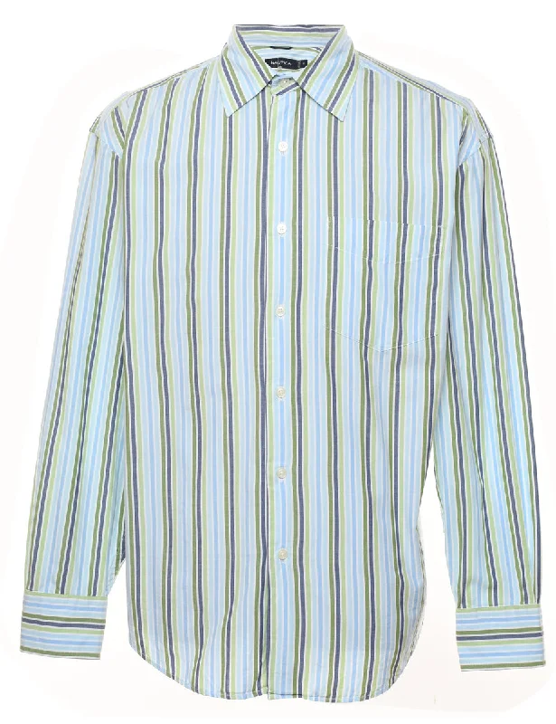 Nautica Striped Smart Shirt - L