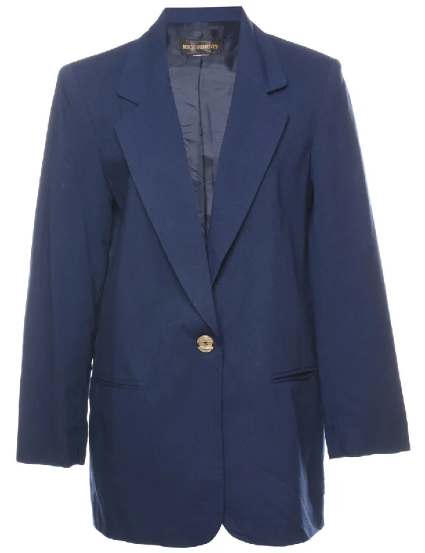 Navy Classic Blazer - M