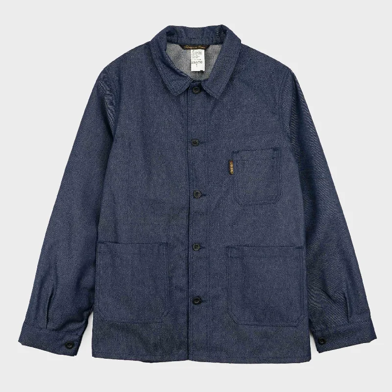 Le Laboureur for Gardenheir Denim Work Jacket in Dark Denim