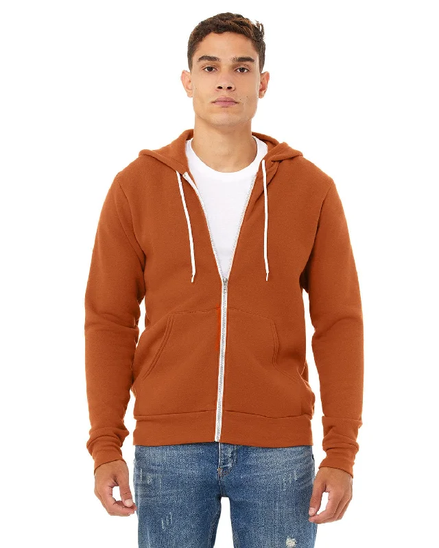 Bella+Canvas Unisex Poly-Cotton Fleece Full-Zip Hoodie | Autumn