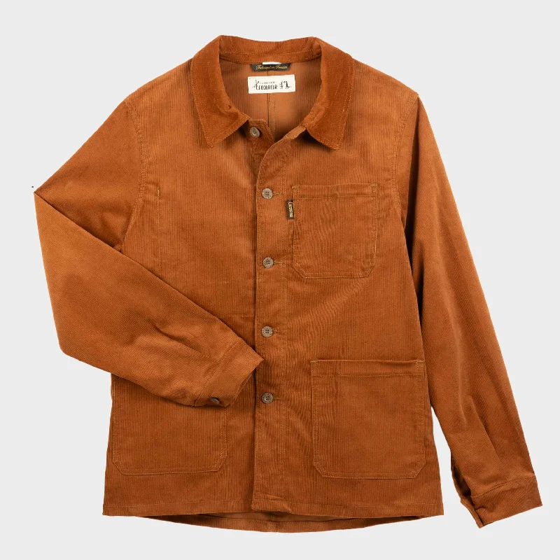 Le Laboureur X Gardenheir Fine Corduroy Work Jacket in Rust