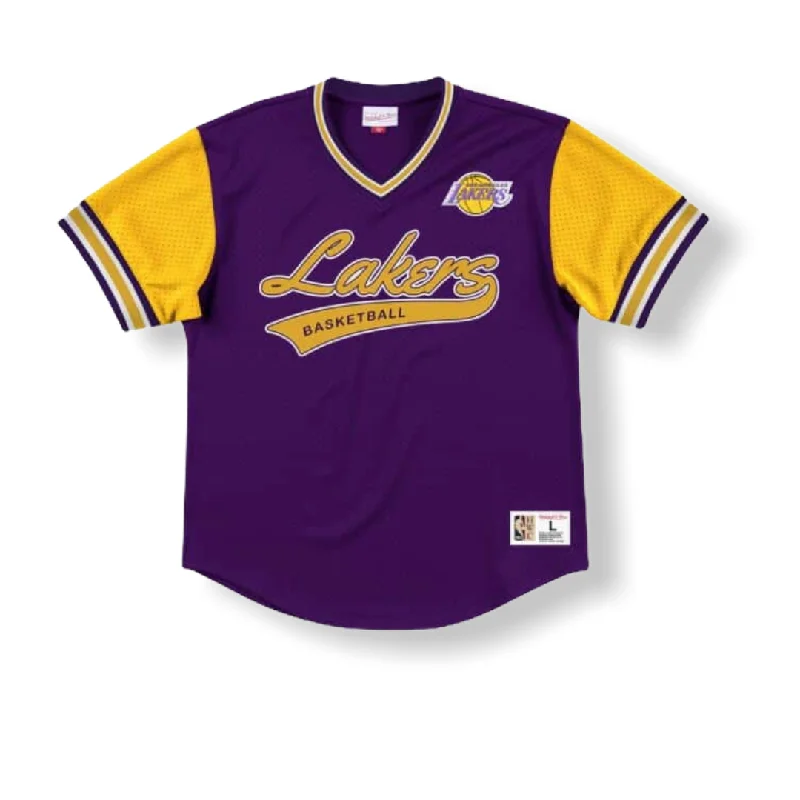 Mitchell & Ness: Los Angeles Lakers Mesh V-Neck