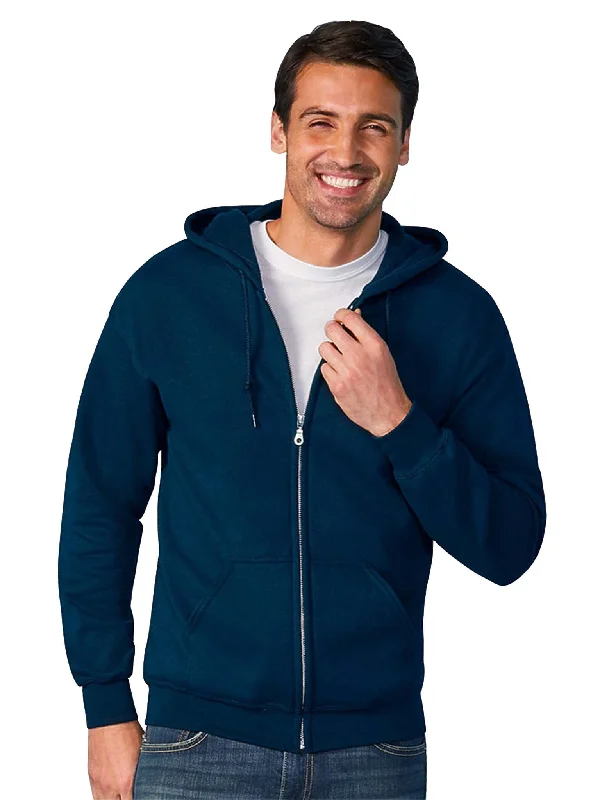 Gildan DryBlend 50/50 Full-Zip Hooded Sweatshirt | Navy