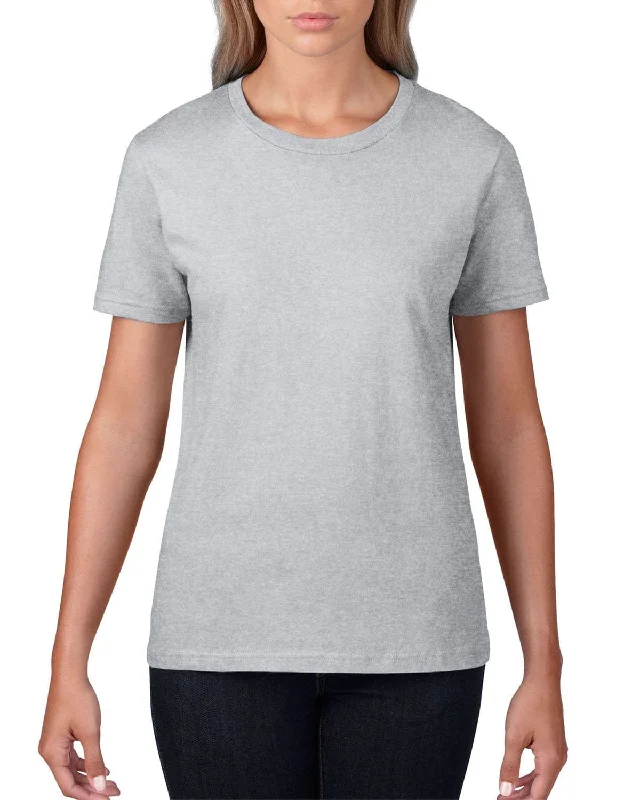 Anvil Ladies Fashion Fit T-Shirt | Heather Grey