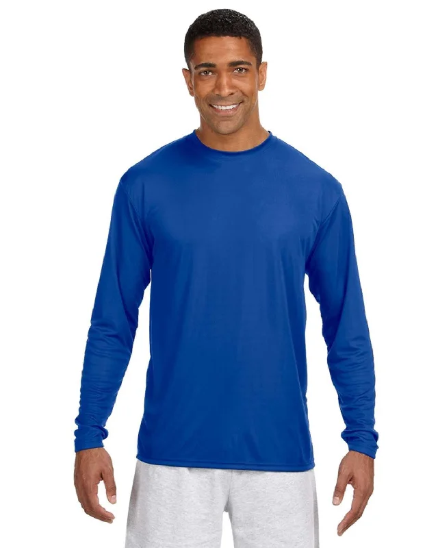 A4 Men's Cooling Performance Long Sleeve T-Shirt | Royal