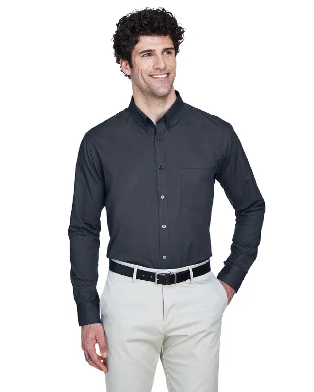 Core 365 Operate Mens Long Sleeve Twill Shirt | Carbon