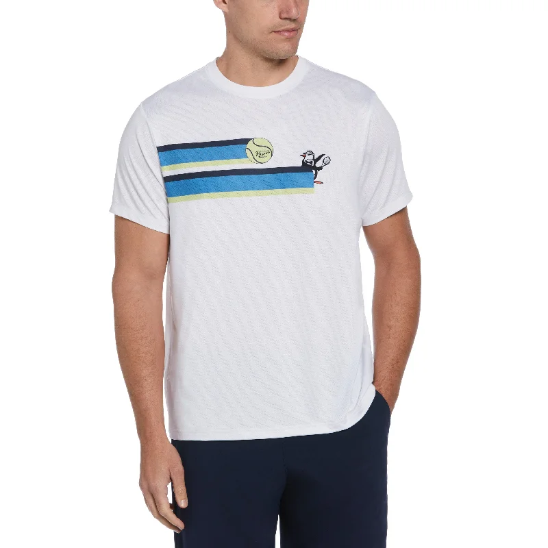 80's Stripe Tennis Graphic Tee