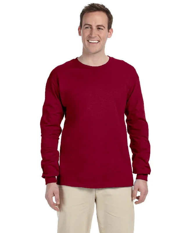 Fruit of the Loom Lightweight Long Sleeve T-Shirt | Cardinal