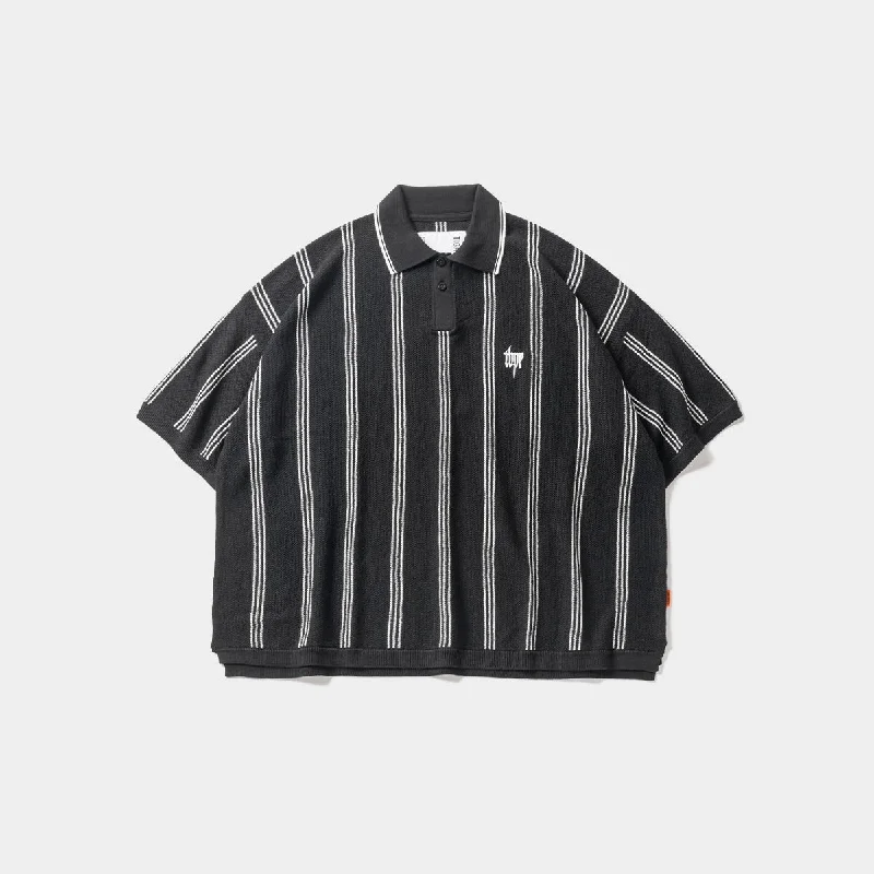 STRIPE KNIT POLO