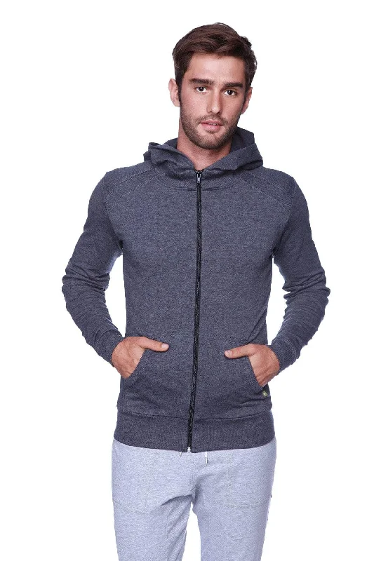 Form-fit Crossover Yoga Track Performance Hoodie (Charcoal)