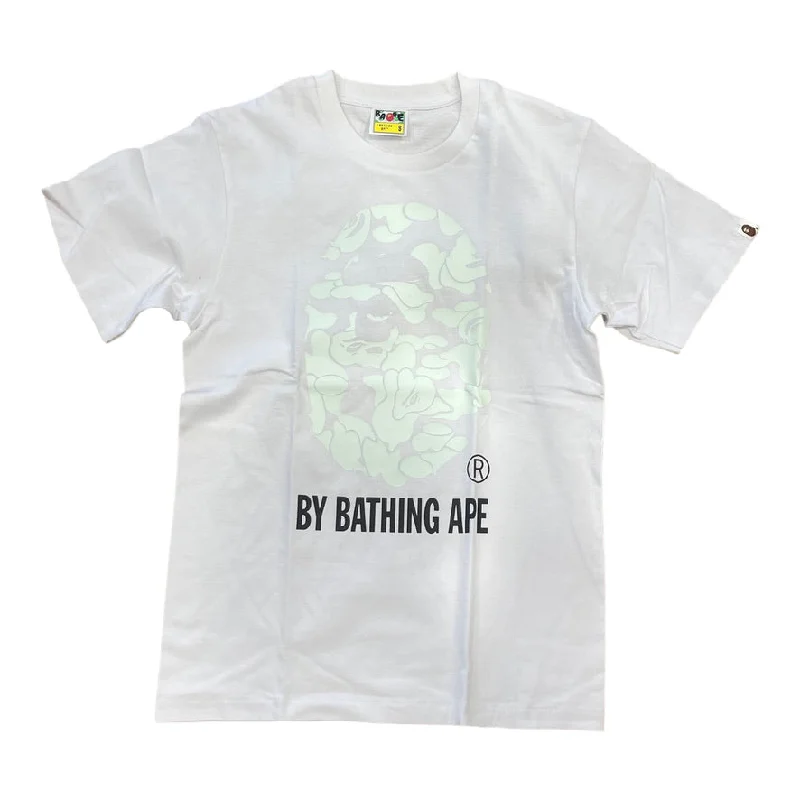 BATHING APE: Text Code Bape Head SS Tee