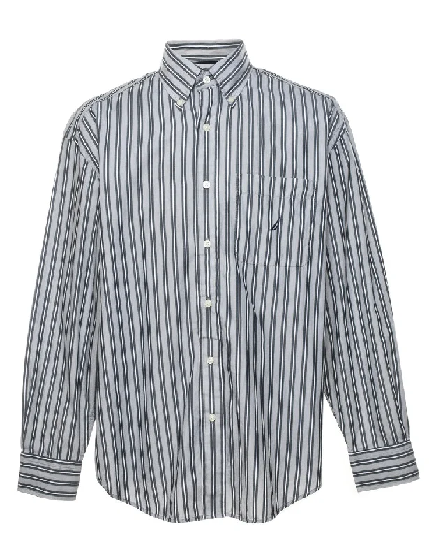 Nautica Striped Smart Shirt - L