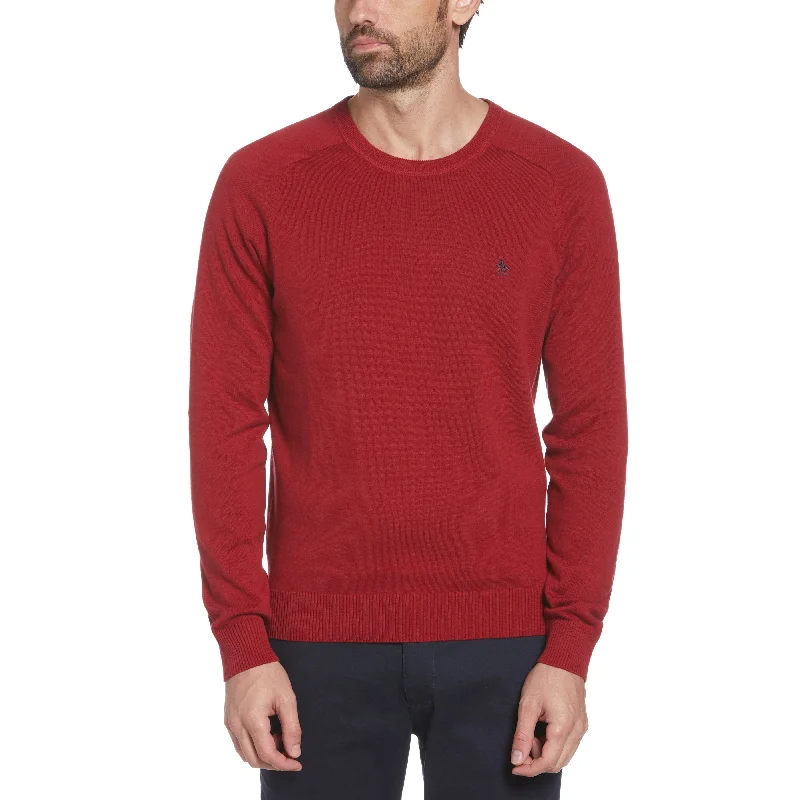 Ribbed Cuff Crew Neck Sweater