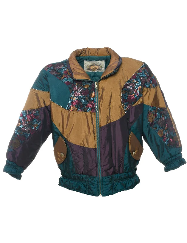 Patchwork Ski Jacket - S