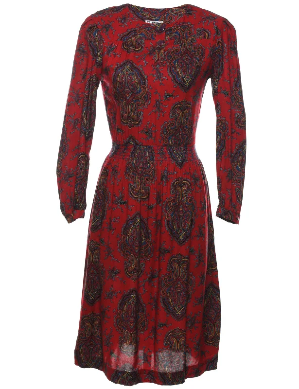 Paisley Print Dress - S