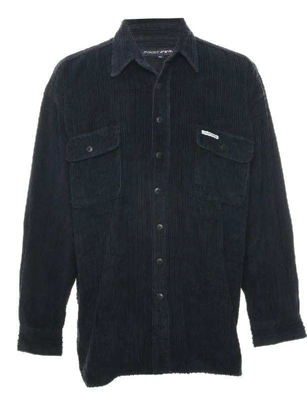 Navy Corduroy Shirt - XL