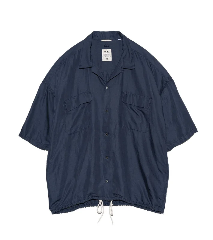 Open Collar Cupra Hemp S/S Shirt