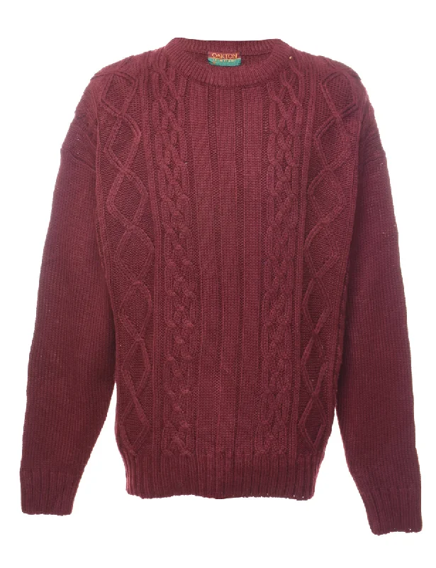 Oakton Cable Knit Jumper - XL