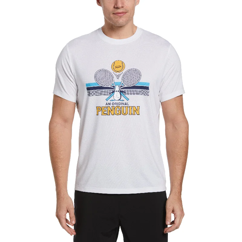 Performance Novelty Graphic Tennis Tee