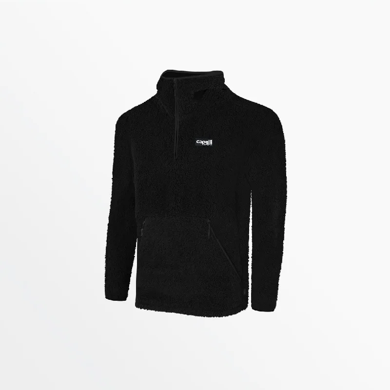 ADULT QUARTER ZIP SHERPA HOODIE