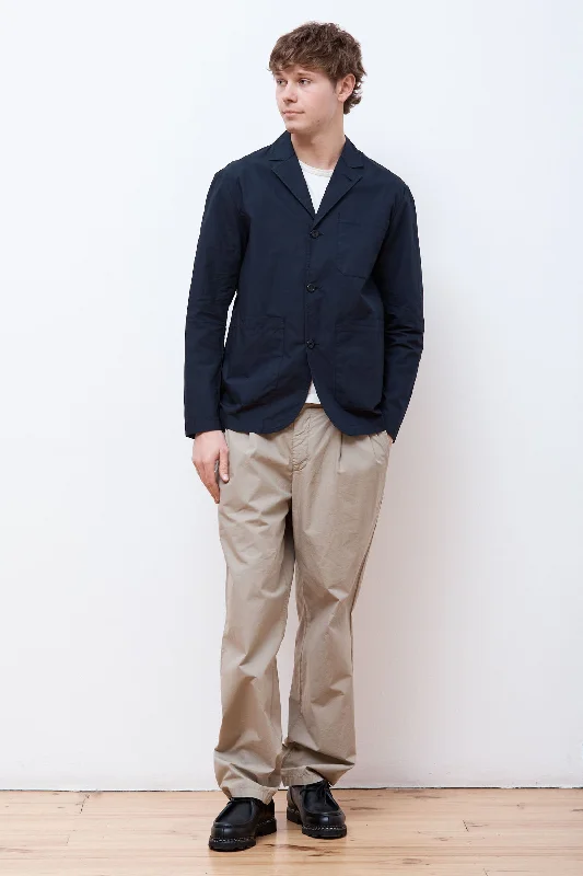 Nilas Typewriter Work Jacket Dark Navy