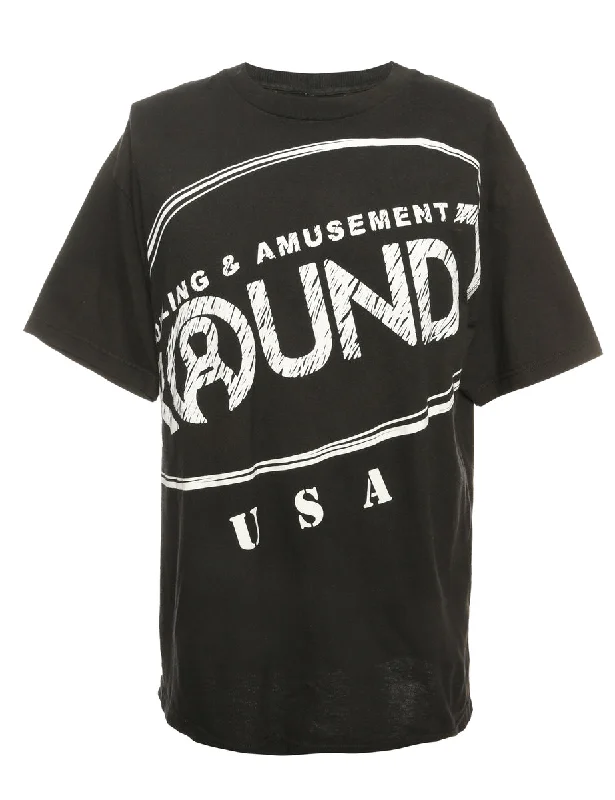 Bowling & Amusement Printed T-shirt - L