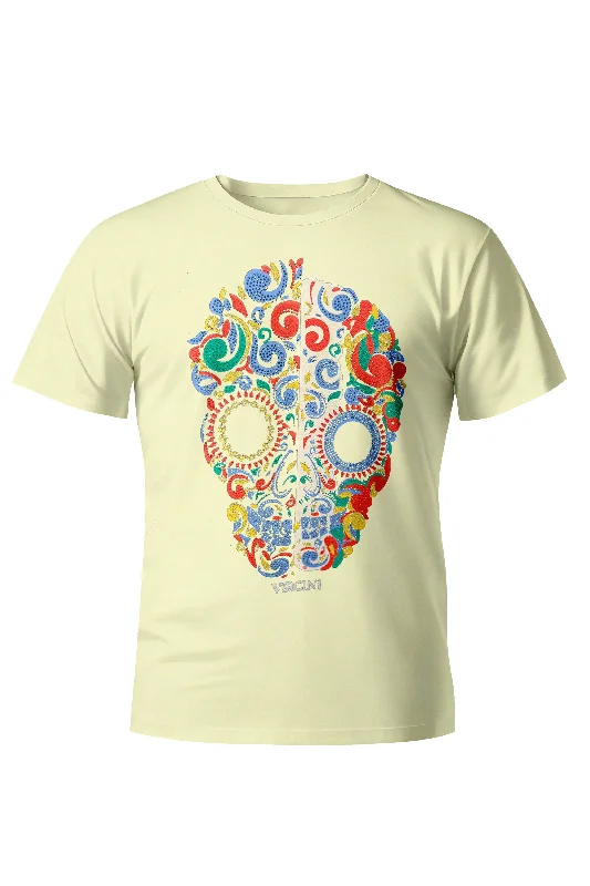 Heartbeat Skull Mosaic T-Shirt