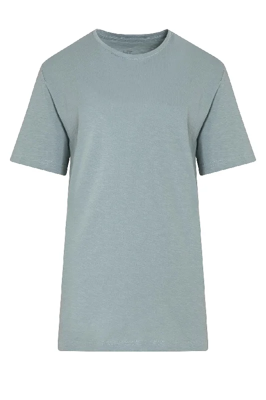 Slim Fit 100% Cotton Mint Crew Neck T-Shirt